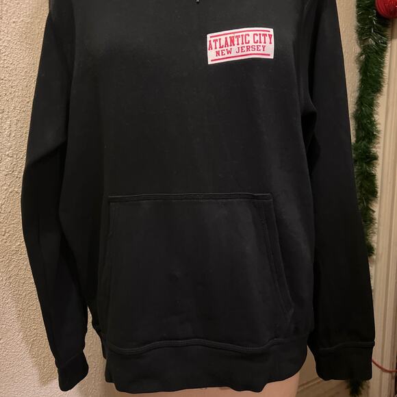Atlantic City New Jersey Black Pullover Sweatshirt Hoodie Unisex Size S - Picture 3 of 9